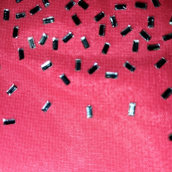 Women's Cache Formal Maxi Ball Gown/Prom Dress Sparkle Rouched Coral Size 2 - Picture 4 of 11